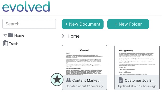 Shared document icon