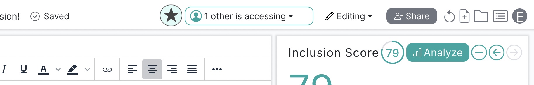Live Collaborators Indicator
